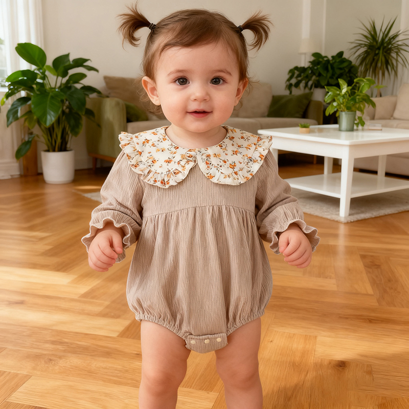 Spring Vintage Newborn Infant  - Newborn Baby Girl Romper Floral ulasan dan harga