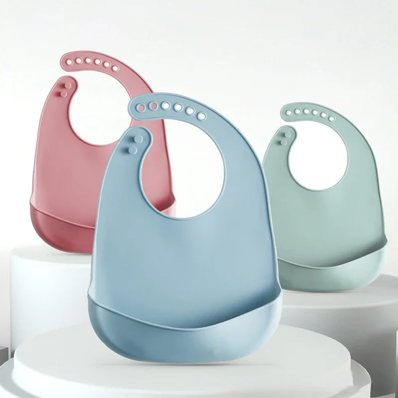 1/3pcs Baby Bib Adjustable Wat - Waterproof Baby Bibs Silicone ulasan dan harga