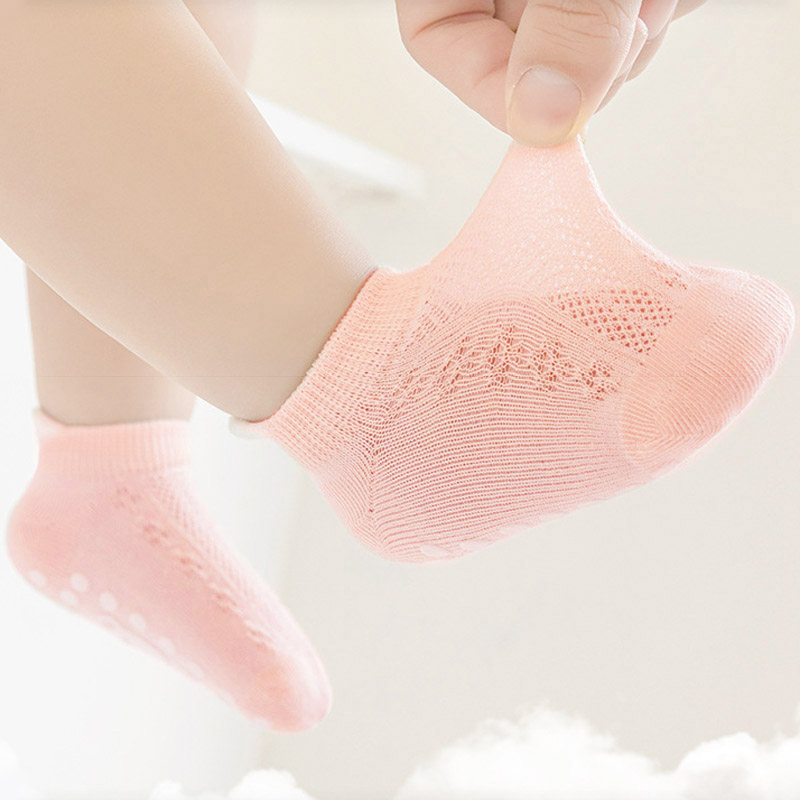 5 Pairs Kids Non-Slip Socks Cu - Unisex Baby Socks Non Slip ulasan dan harga