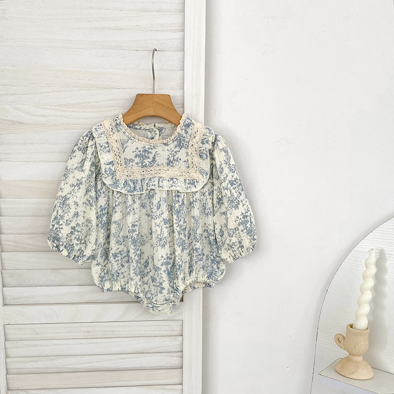 Baby Girl Floral Romper Long P - Newborn Baby Girl Romper Floral ulasan dan harga