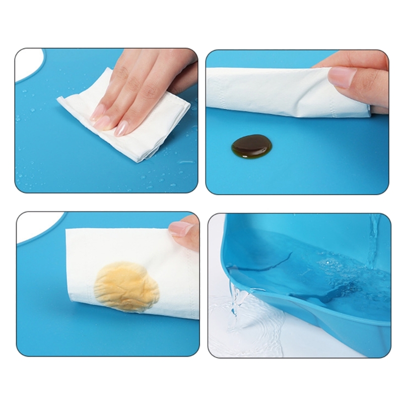 Adults Waterproof Anti-oil Sil - Waterproof Baby Bibs Silicone ulasan dan harga